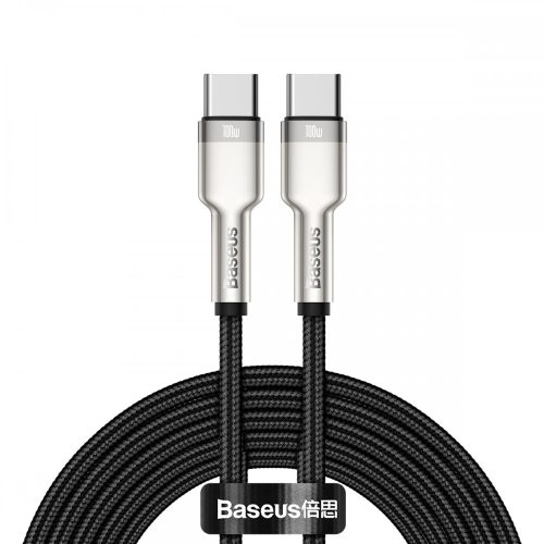 Baseus Calufe USB-Type C - 100 cm, 20 Ampere / 100W Ladung, Metallkopf, Perlendeckel - schwarz