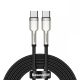 Baseus Calufe USB-Type C - 100 cm, 20 Ampere / 100W Ladung, Metallkopf, Perlendeckel - schwarz