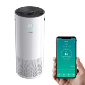   BlitzWolf®BW-AP2 Smart Anion Luftreiniger - 500 m³ pro Stunde, 3-in-1-Filter, leiser Betrieb