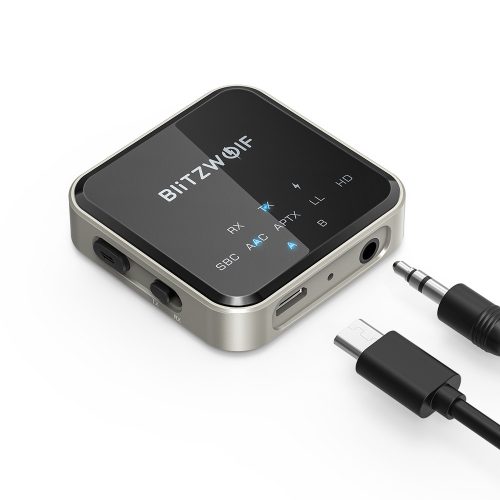 BlitzWolf® BW-BL3 Bluetooth Audioadapter (Empfänger) - Superior Chip, UND-Technologie, lange Lebensdauer, LED Licht