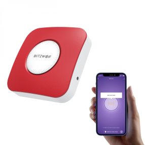   BlitzWolf® BW-IS11 Wi-Fi Smart Sirenenalarm - 90dB Alarmton, APP-Steuerung, USB-Netzteil