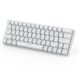 BlitzWolf BW-KB1 Gamer-Tastatur - Mechanische Tasten, RGB-LED-Beleuchtung, kabelgebunden und kabellos, IPX4 - Weiß