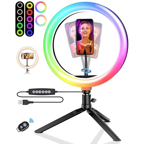 Lighting Selfie Ring / Hoop - Blitzwolf BW -SL5, Fernbediener + variable Farben und Farbtemperatur