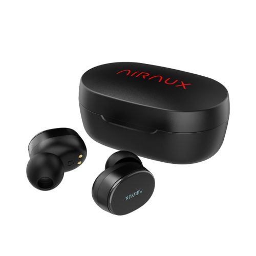 BlitzWolf® AIRAUX AA-UM4 Wahre drahtlose Bluetooth 5.0-Kopfhörer-HiFi-Stereo-Kopfhörer mit Ladetasche - Schwarz