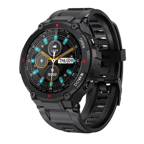 Blitzwolf® BW-AT2 Schwarz Sport Smart Watch - 10-15 Tage Akkulaufzeit, 1,3 "IPS-Display, unzählige integrierte Funktionen