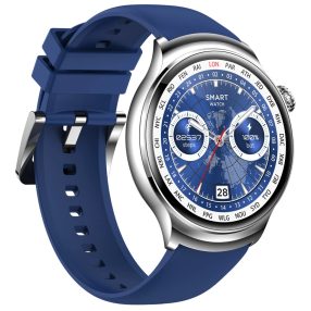   Blitzwolf® BW-AT4 Smartwatch - AMOLED HD-Display, Bluetooth-Anrufe, Nachrichtenbenachrichtigung und Gesundheits, IP67 - Blau