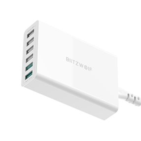   BlitzWolf BW-S15 USB Ladegerät, 60W, 6 port (2x QC3 + 4 norm. port)