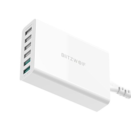 BlitzWolf BW-S15 USB Ladegerät, 60W, 6 port (2x QC3 + 4 norm. port)