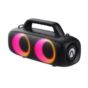   AirAux AA-DH1 50W TWS Bluetooth V5.1 Lautsprecher 360° Bass 4500mAh Akku RGB Effekt IPX5 wasserdicht
