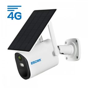   ESCAM QF490 - IP-Kamera mit 4G-SIM-Karte + Solarpanel: 1080P HD, Outdoor, Farb-Nachtsicht, Zwei-Wege-Audio, IR 20 m