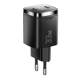   ESSAGER® ES-CD45 – 33W USB Wandladegerät mit LED-Anzeige – 2x Typ-C: für Android-, Apple- und Windows-Systeme