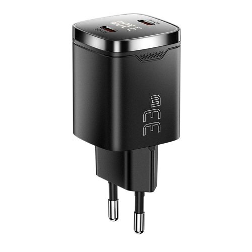ESSAGER® ES-CD45 – 33W USB Wandladegerät mit LED-Anzeige – 2x Typ-C: für Android-, Apple- und Windows-Systeme