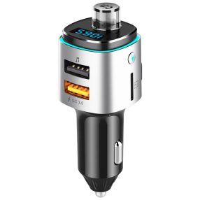   HiGi® - BC42 Auto-Bluetooth-V5.0-FM-Transmitter und Auto-USB-Schnellladegerät