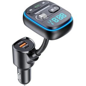   HiGi® - T77 Auto-Bluetooth-V5.0-FM-Transmitter und Auto-USB-Schnellladegerät