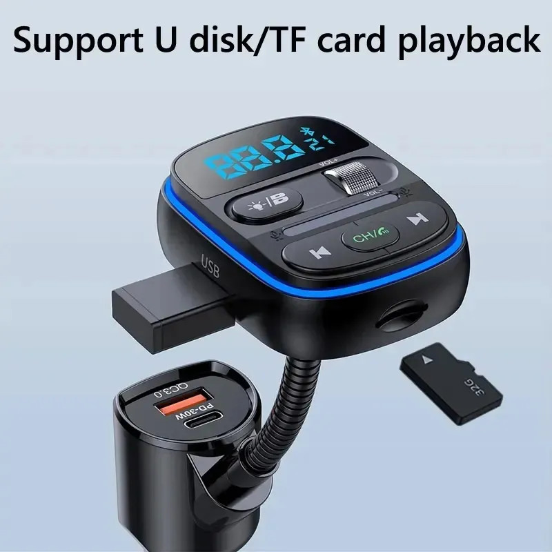 Auto-Bluetooth-FM-Transmitter, Zigarettenanzünder-Bluetooth-5.0