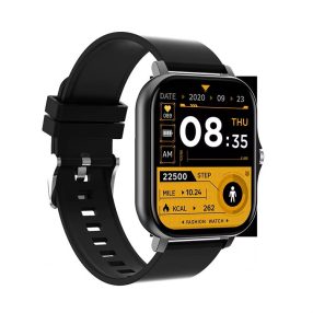   HryFine Y13 Smartwatch – Schwarze Farbe, Silikonarmband – 5 Tage Akkulaufzeit, IP67, Bluetooth-Anrufe, Nachrichten, Gesundheit
