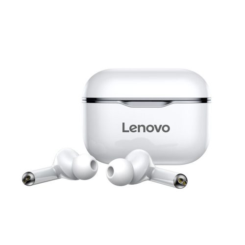 Lenovo LivePods LP1 TWS Wireless-Kopfhörer Bluetooth 5.0 Dual-Stereo-Kopfhörer mit Mikrofon A Touch Control Long Standby 300 mAh IPX4 Wasserdichtes Headset Rauschunterdrückung Ladekoffer