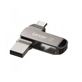   Lexar® JumpDrive® D400 USB 3.1 Typ-C Dual-Slot-Metall-USB-Stick – für Smartphone und Computer. Aluminiumgehäuse, 128 GB