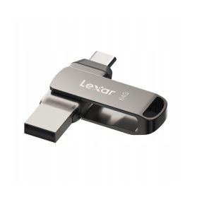   Lexar® JumpDrive® D400 USB 3.1 Typ-C Dual-Slot-Metall-USB-Stick – für Smartphone und Computer. Aluminiumgehäuse, 64 GB