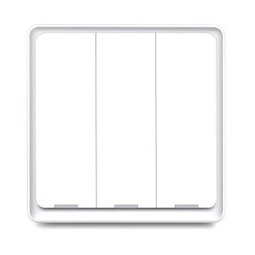   RSH ESW-3WAA-EU WiFi - SMART, wandmontierter, mechanischer Lichtschalter mit 3 Schalter - Tuya App, Google Home, Amazon, Integrierbarkeit