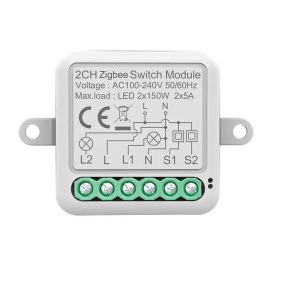   RSH® SB02 ZigBee – 2-Wege-SMART-Schalter – Anwendungssteuerung, Timing, Sprachanweisungen. Amazon Echo, Google Home und IFTTT-Integration