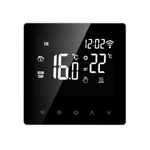 RSH® TM020 - Intelligenter WLAN-Thermostat. Geeignet für Gasboiler oder Elektro- und Wasserzirkulations-Fußbodenheizungen - 3A Belastbarkeit, App-Steuerung