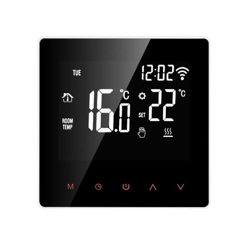 RSH® TM020 - Intelligenter WLAN-Thermostat. Geeignet für Gasboiler oder Elektro- und Wasserzirkulations-Fußbodenheizungen - 16A Belastbarkeit, App-Steuerung