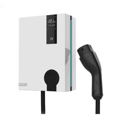 Raedian NEO 11kW AC Wallbox – Wandladegerät für Elektroautos | 11kW - 3x16A | Typ-2-Kabel | Anwendungs- und RFID-Kartenkontrolle – Weiß