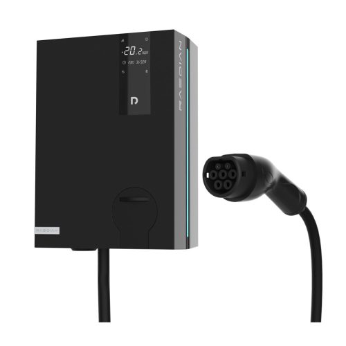 Raedian NEO 22kW AC-Wallbox – Wandladegerät für Elektroautos | DLM-Funk. | 22kW – 3x32A | Typ-2-Kabel | App- und RFID-Steuerung