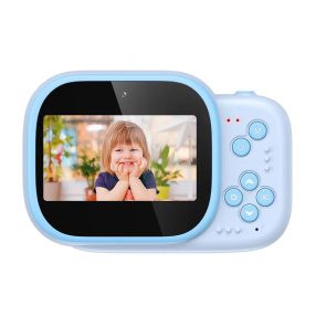   Searysky CM-01 – Kinderkamera und Sofortdrucker in einem: großes Display, 1080P, Filter usw. – blau