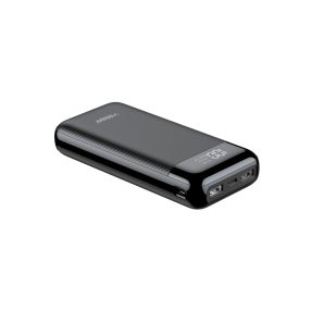   Veger L21 - Powerbank mit 20000 mAh Kapazität - LED-Ladeanzeige, 4 Ladeanschlüsse - Schwarz
