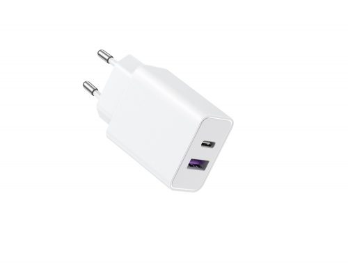 Veger VLS302U - 30 W Leistung, Schnellladegerät mit zwei Anschlüssen - Typ-C PD3.0 + USB-A QC3.0 / Unterstützung für Apple-Schnellladeprotokolle