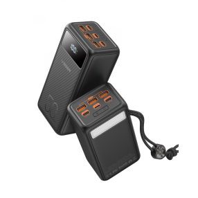   Veger VP5001 Tank Lite - Power Bank 50000mAh Kapazität, 22,5W Ladeleistung, gleichzeitiges Laden von 4 Geräten