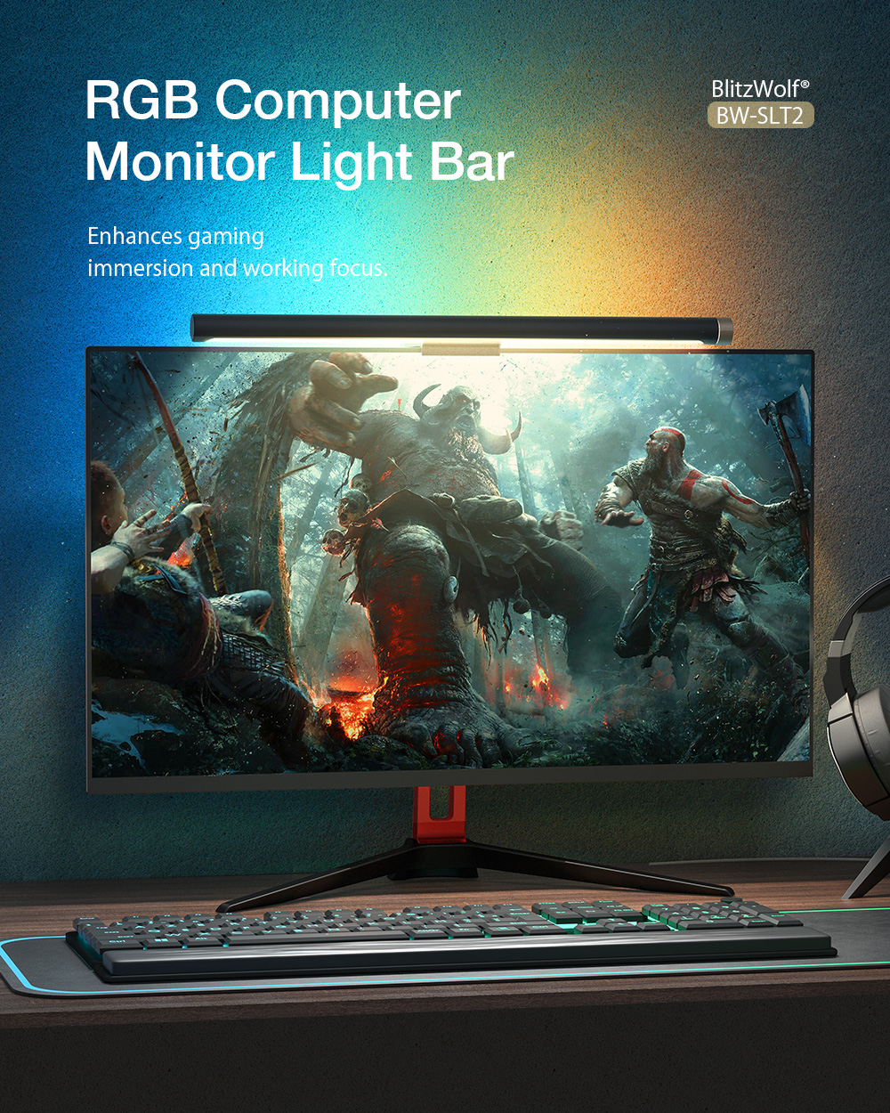 Blitzwolf BW-SLT2 RGB monitor light