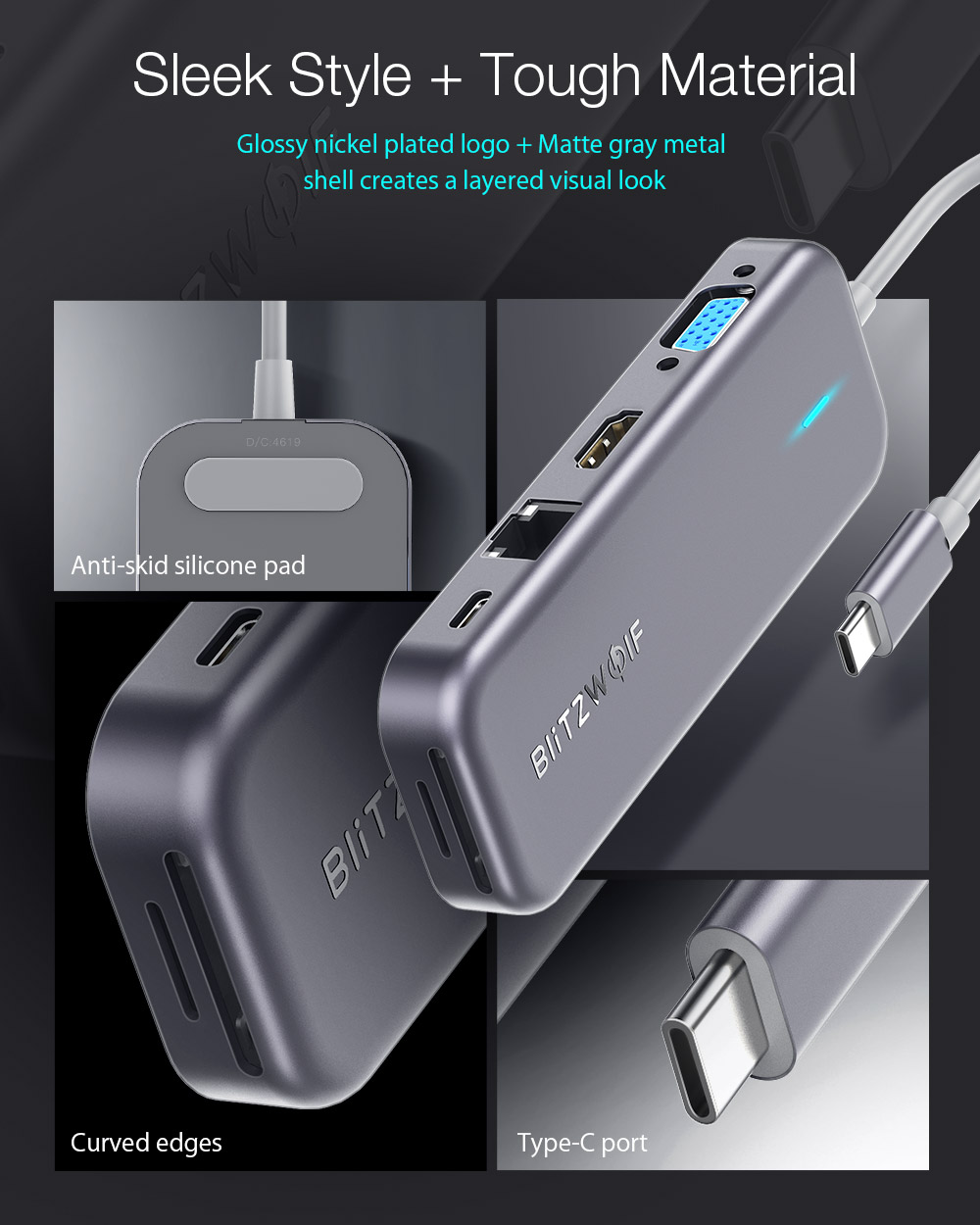 Blitzwolf BW-TH8 - USB Hub