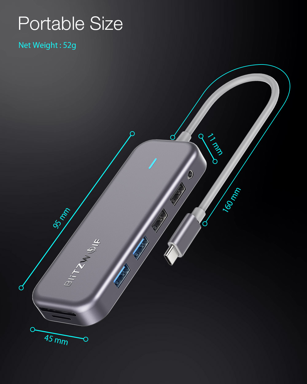 Blitzwolf BW-TH8 - USB Hub